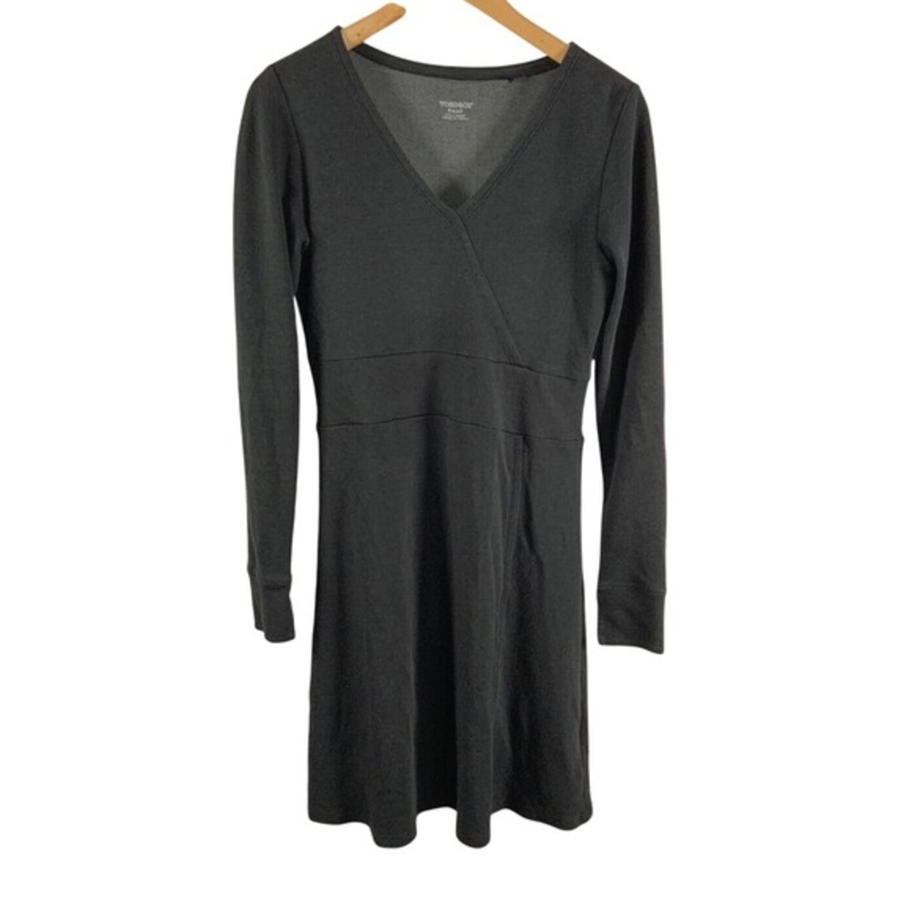 Toad & Co Womens Finlay Dress S Gray Longsleeve Knee‎ Length Outdoor Sustainable